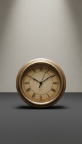 Executive Bronze Case Office Clock