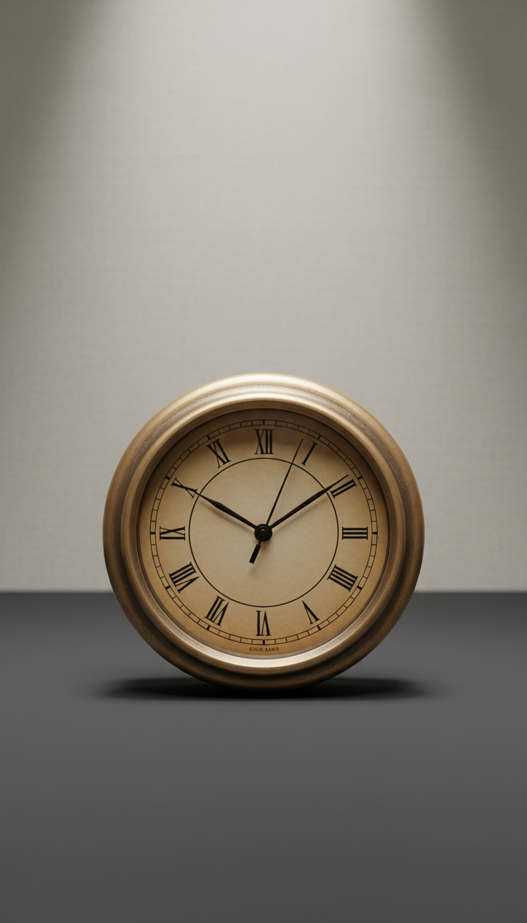 Executive Bronze Case Office Clock