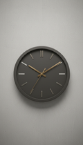 Graphite Professional Wall Clock