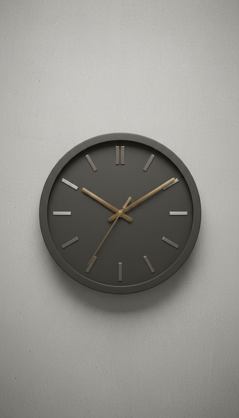 Graphite Professional Wall Clock