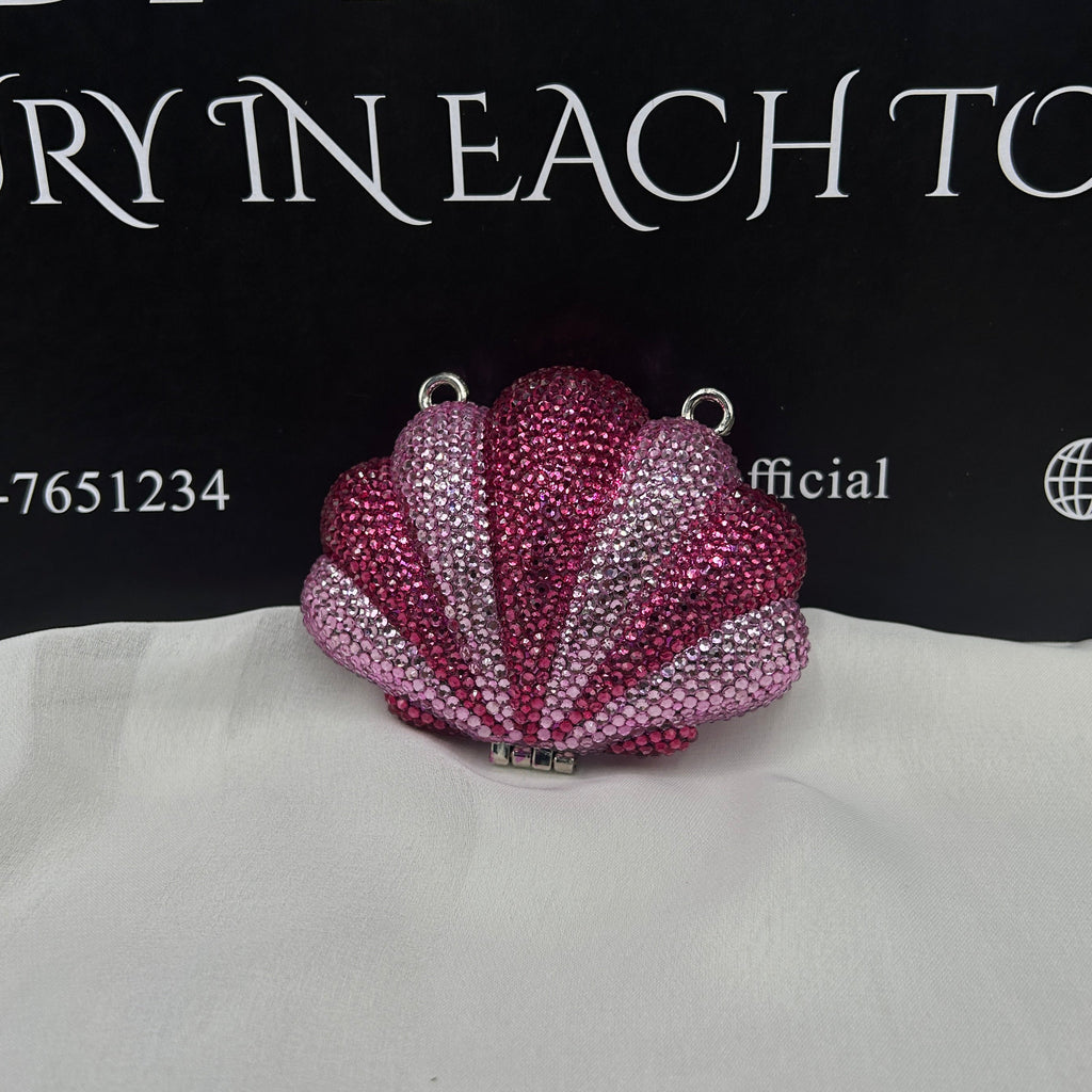 Imported ladies clutch with swarovski crystals 