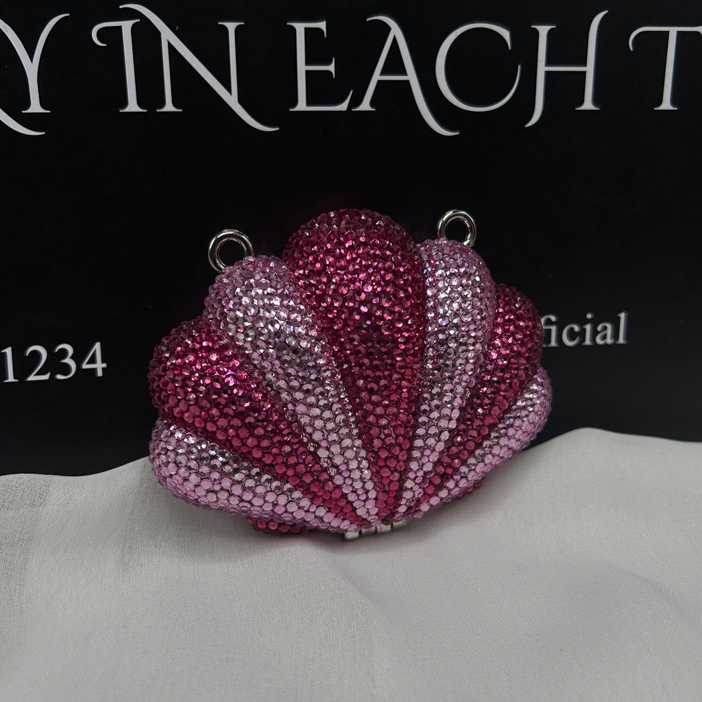Imported ladies clutch with swarovski crystals 