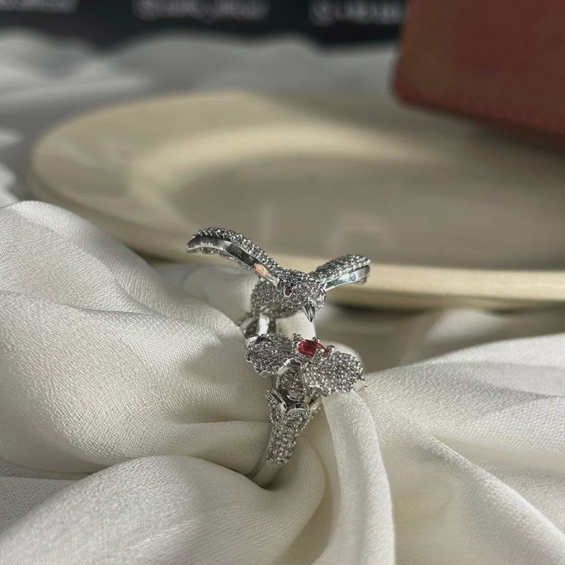 Bird and Flower ring