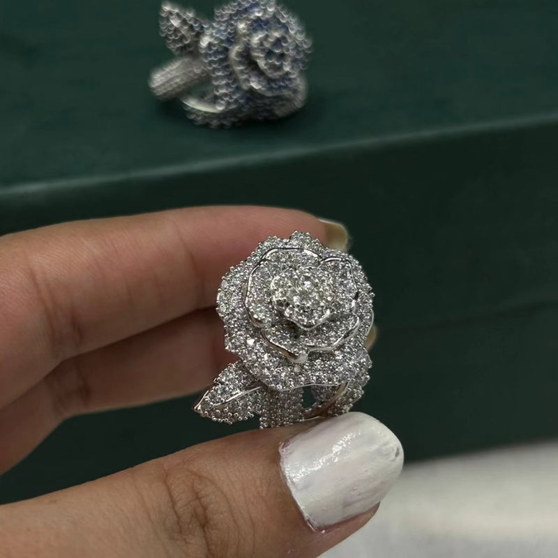 3d floral ring