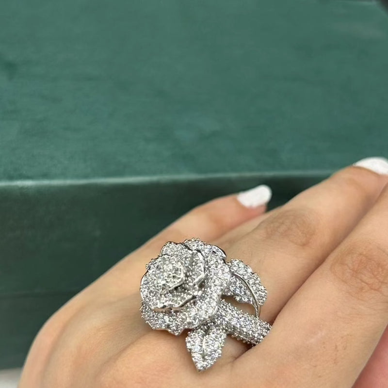 3d floral ring