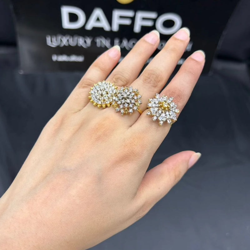 ADJUSTABLE Diamond cut Rings