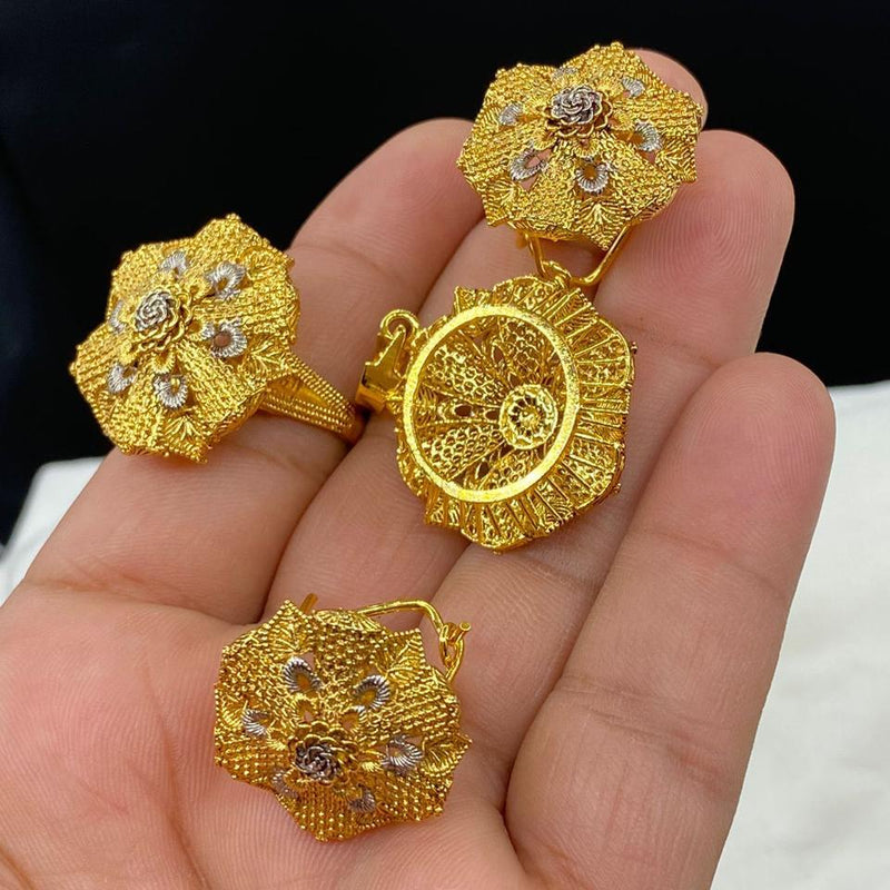 RP gold plated floral (3-in-1) sets