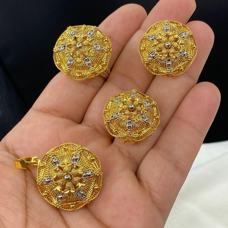 RP gold plated floral (3-in-1) sets