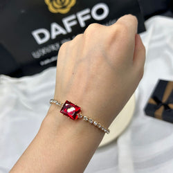 Zirconia bracelates with jigly cubic stone