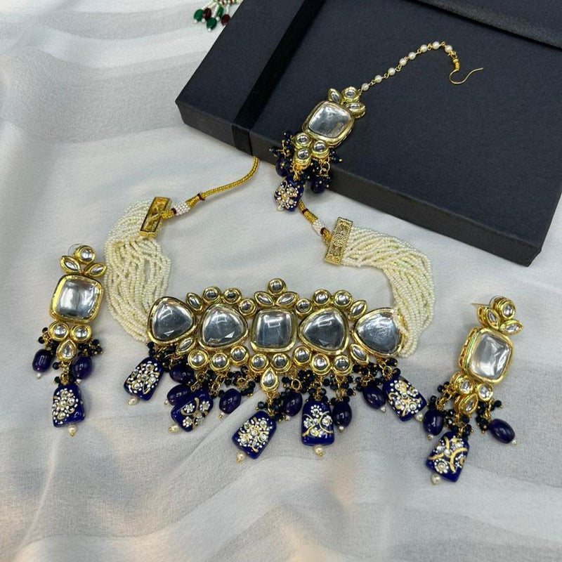 ORIGINAL Kundan Bridal set WITH MEENA KARI AT BACK