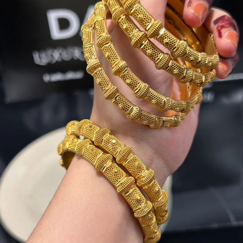 18K Gold Dip African Gold plated Bangles