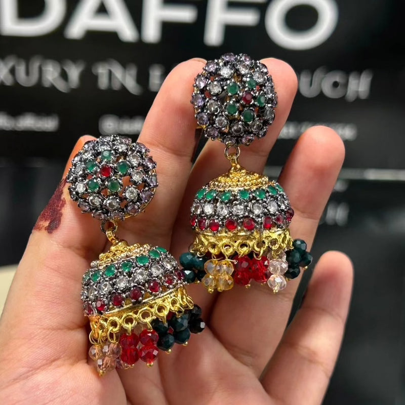 Daffo goldplated Zirconic jhumki