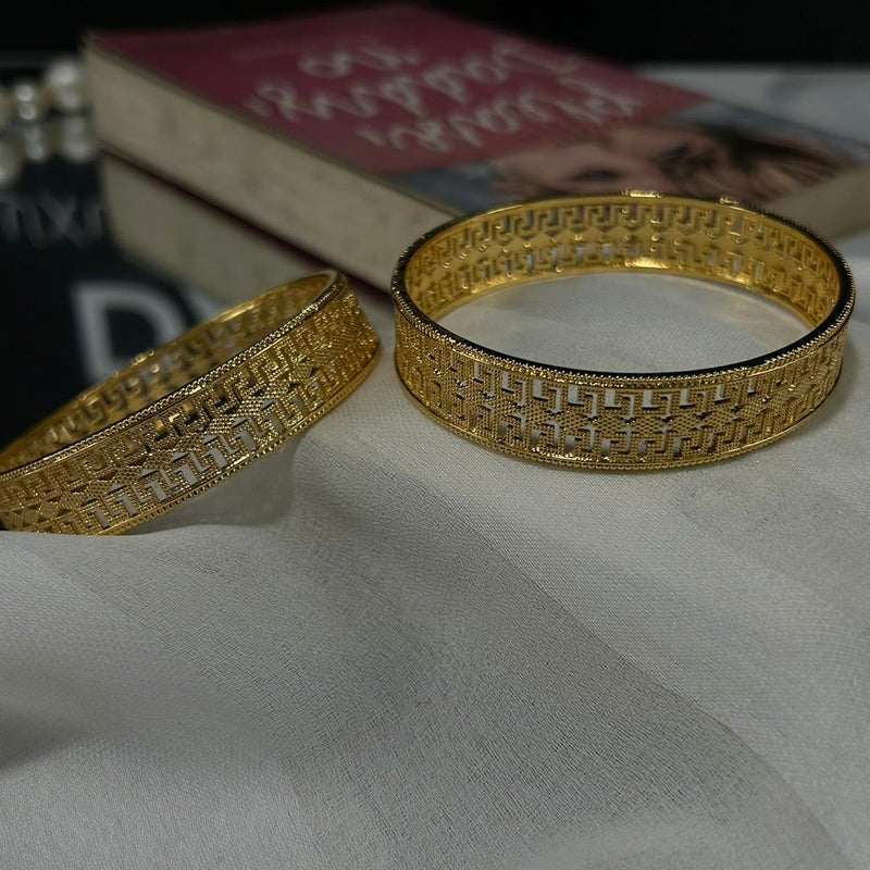 GOLD IMITATION BANGLES (PAIR)