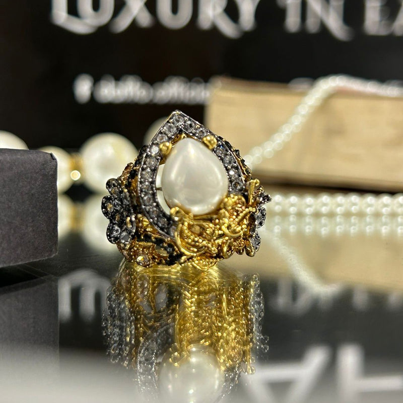 RP real stones Gold plated rings (adjustable)