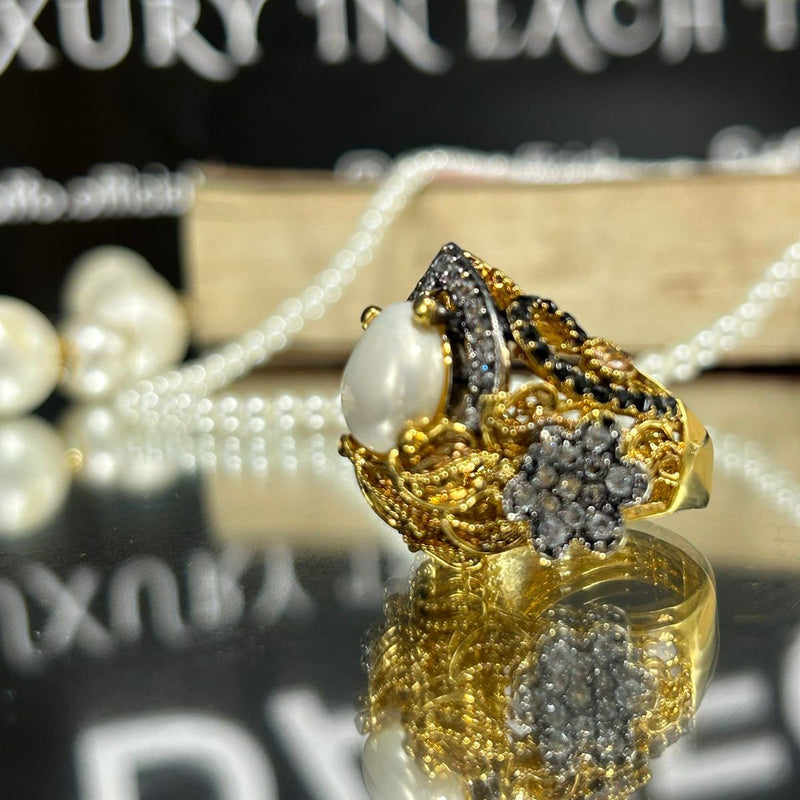 RP real stones Gold plated rings (adjustable)