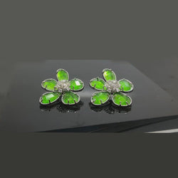 Crystallin Floral studs