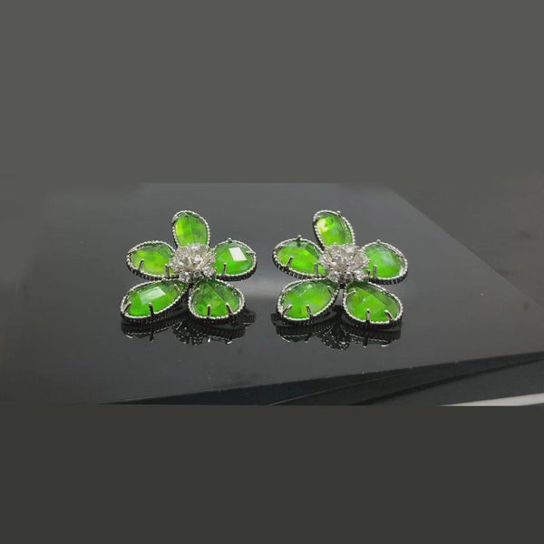 Crystallin Floral studs