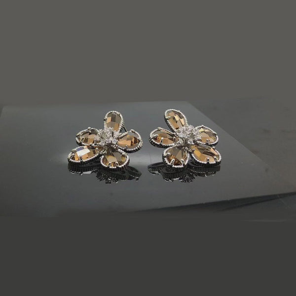 Crystallin Floral studs