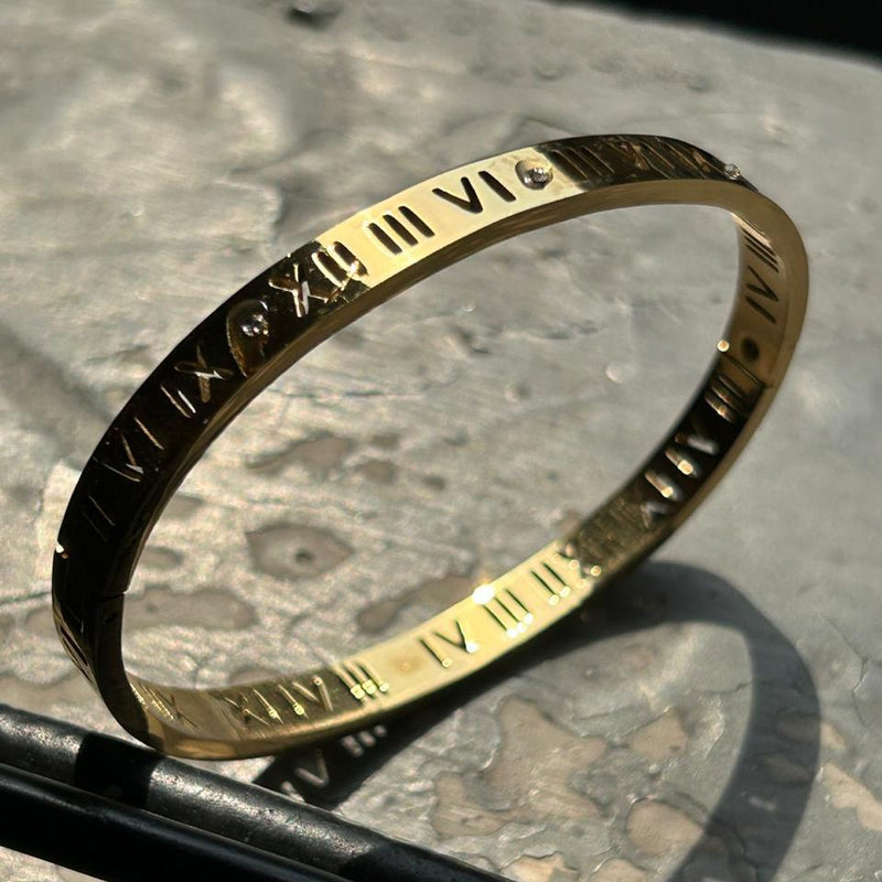 18K goldplated openable bangle