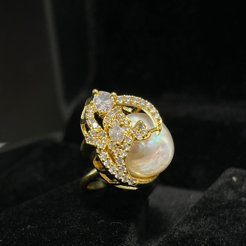 Mother of Pearl adjustable ring