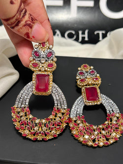 Diamond cut earrings