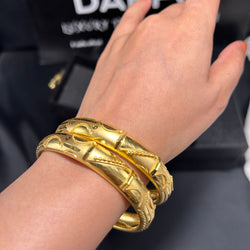 GOLD-DIP bangles (pair)