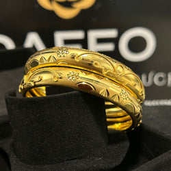 GOLD-DIP bangles (pair)