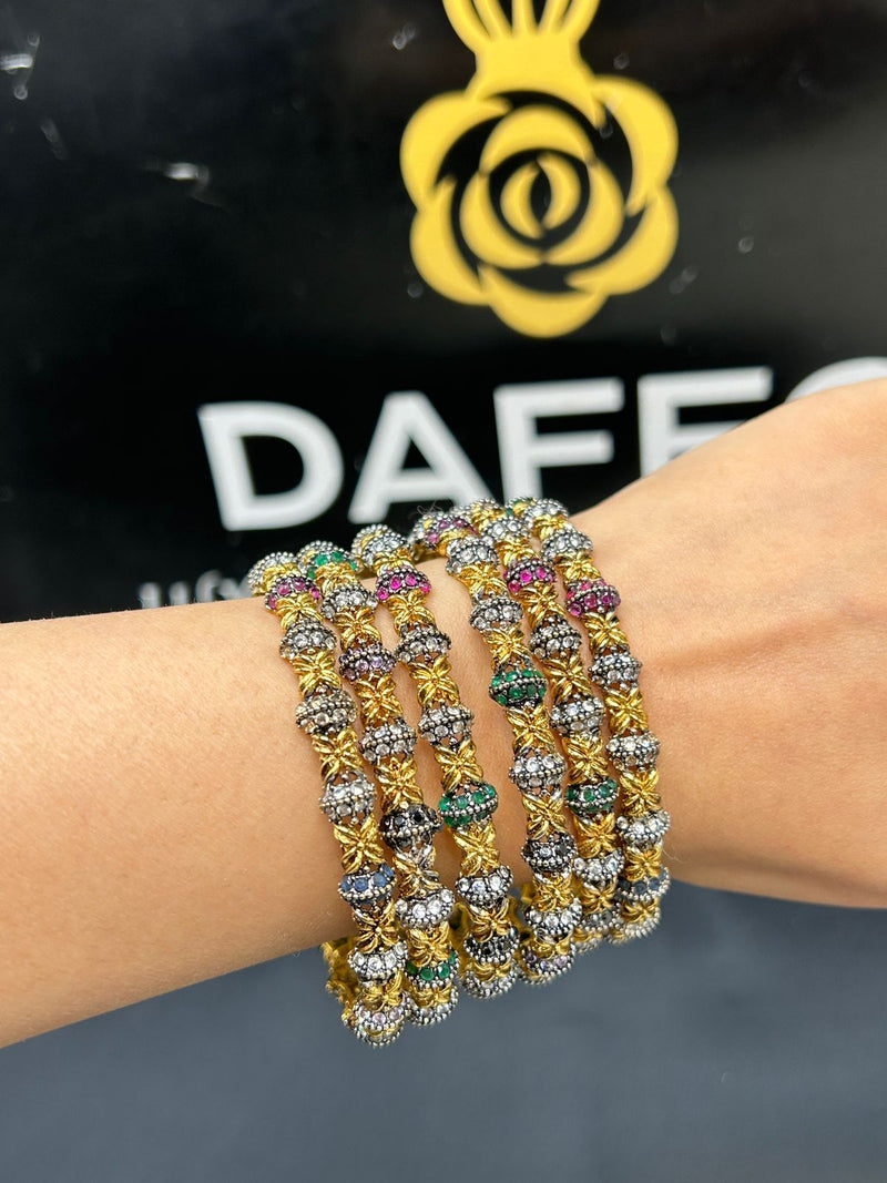 DAFFO ZIRCONIC BANGLES (PAIR)