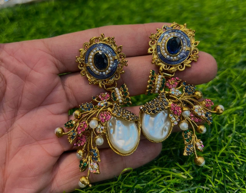 Turkish mother of pearl earrings