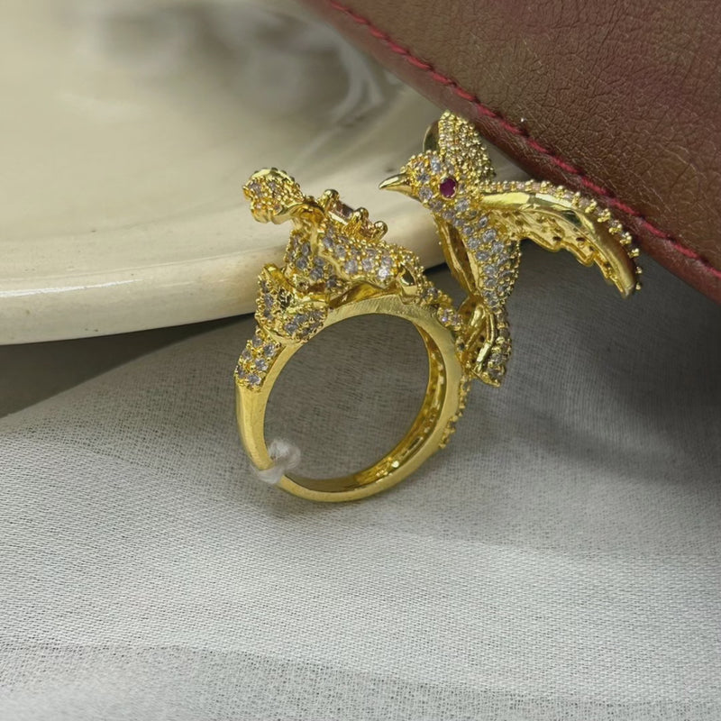 Bird and Flower ring