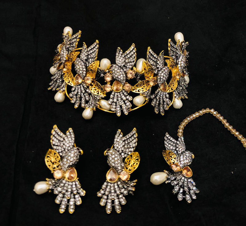 3D real stones DAFFO bridal set 