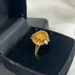 DAFFO Gold Sway rings