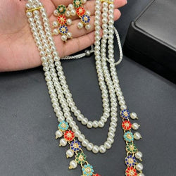 Daffo High quality TRIPPLE LAYER pearls Mala set